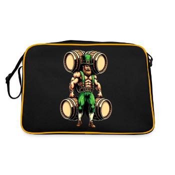 Leprechaun fort (Leprechaun irlandais) - Sac Retro - noir/or - Dos