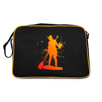 Standup Paddle Femmes Hommes Standup Paddle - Sac Retro - noir/or - Dos