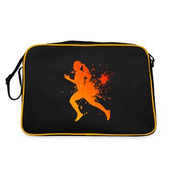 Cross Country Running Jogging Joggen Running - Sac Retro - noir/or - Dos