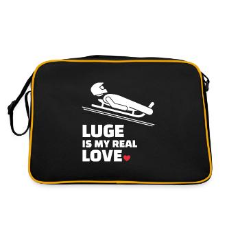 Ich Liebe Clean - Retro Tasche - Schwarz/Gold - Hinten
