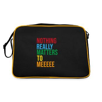 bohemian rhapsody - Retro Bag - black/gold - Back