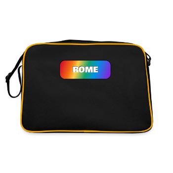 ROME ARC-EN-CIEL HAPPY PRIDE - Sac Retro - noir/or - Dos