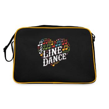 Danse en ligne Danser avec l’amour et le cœur - Sac Retro - noir/or - Dos
