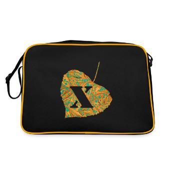 Feuille E 95 x - Sac Retro - noir/or - Dos