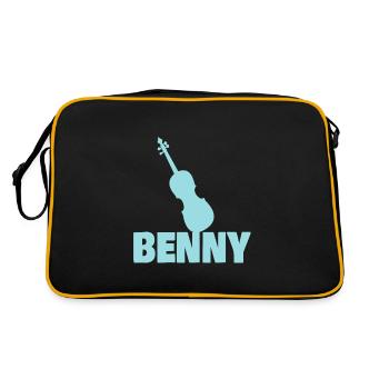 Cadeau pour Benny - Sac Retro - noir/or - Dos