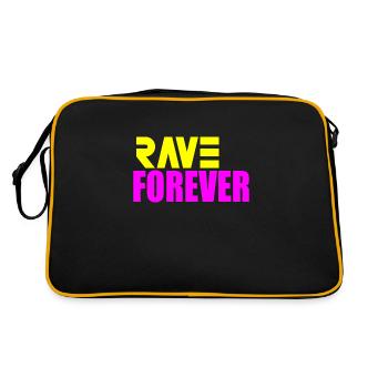 Rave forever - Retro Bag - black/gold - Back