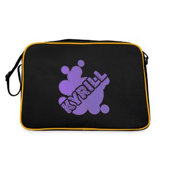 Pet for Kirill First name Animal - Retro Bag - black/gold - Back