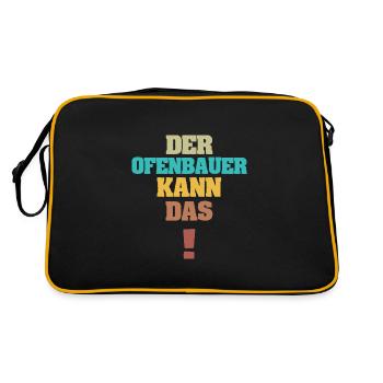 Funny Stove Builder - Retro Bag - black/gold - Back