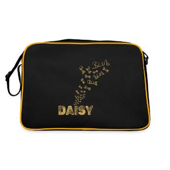 Boot Daisy - Retro Tasche - Schwarz/Gold - Hinten