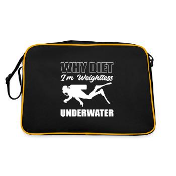 Weightless Underwater Swimmer Gift - Retro Bag - black/gold - Back