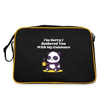 I'm sorry I sent you introverted sarkas - Retro Bag - black/gold - Back