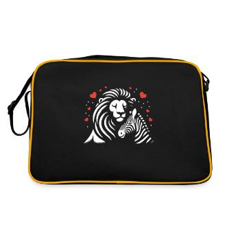 Leo and Zebra Love and Friendship - Retro Bag - black/gold - Back