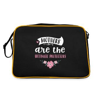 Mothers are the ultimate protectors - Retro Bag - black/gold - Back