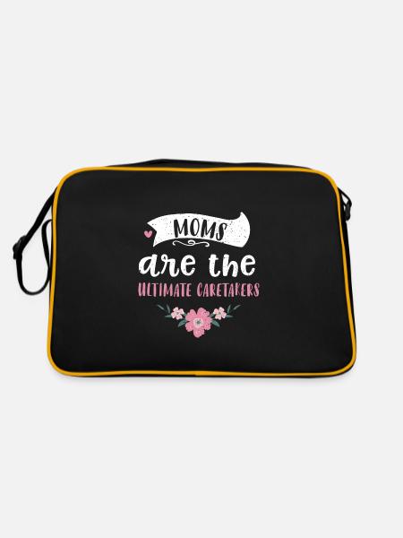 Les mamans sont les gardiennes ultimes - Sac Retro - noir/or - Dos