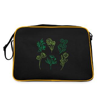 Plant powered - Retro Bag - black/gold - Back