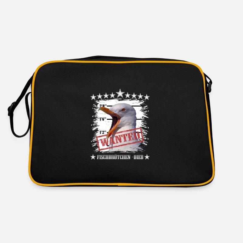 Thieves seagull - Retro Bag - black/gold