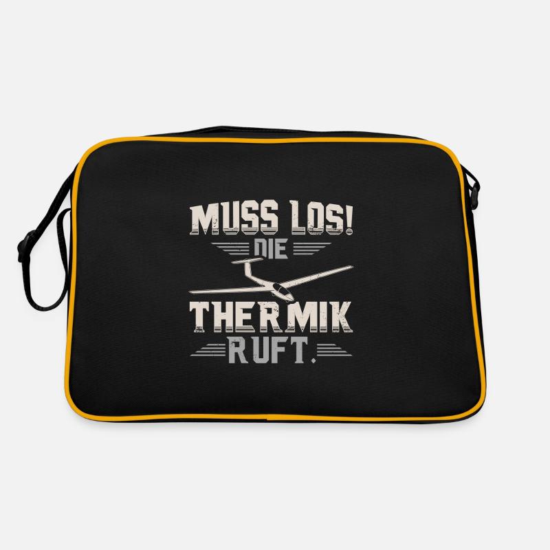 Segelflugzeug Retro Tasche