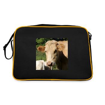 Cow Poster - Retro Bag - black/gold - Back