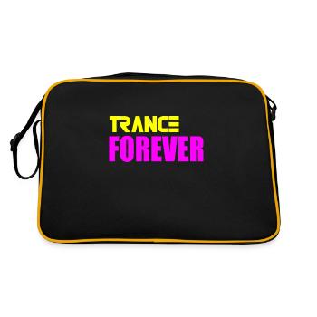 Trance forever - Retro Bag - black/gold - Back