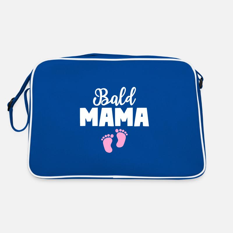 Bald Mama Tochter Baby Mutter Retro Tasche