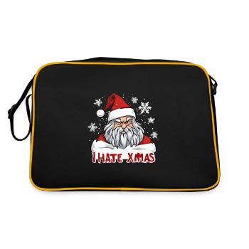 Je déteste Noël Drôle Anti Noël - Sac Retro - noir/or - Dos