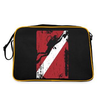 Plongée sous-marine Flag Diver Plongée Eau Oze - Sac Retro - noir/or - Dos