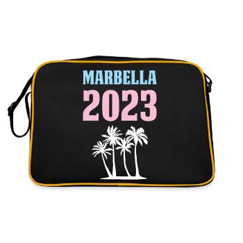 Marbella 2023 - Retro Tasche - Schwarz/Gold - Hinten