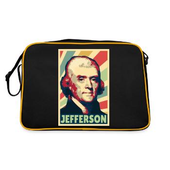Thomas Jefferson Colors Vintage - Sac Retro - noir/or - Dos