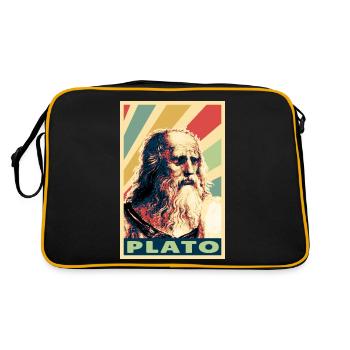 Plato Vintage Colors - Retro Bag - black/gold - Back