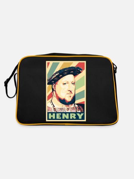 Rey Henry 8 colores vintage - Sac Retro - noir/or - Dos