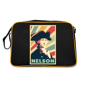 Horatio Nelson Vintage Colors - Retro Bag - black/gold - Back