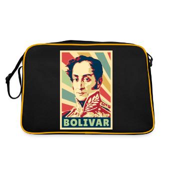Simon Bolívar colores vintage - Sac Retro - noir/or - Dos