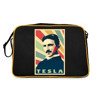 Nikola Tesla - Retro Bag - black/gold - Back
