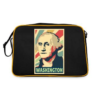 Colores vintage de George Washington - Sac Retro - noir/or - Dos