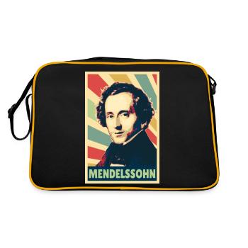 Felix Menelssohn Colors Vintage - Sac Retro - noir/or - Dos