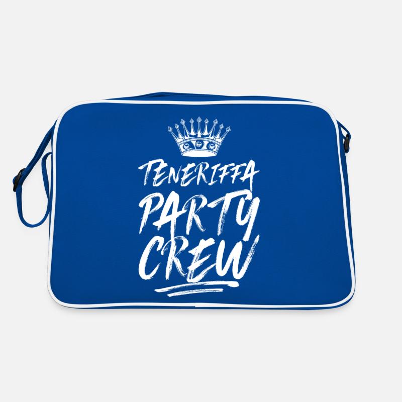 Teneriffa Party Crew Spruch Retro Tasche