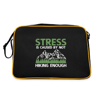 Bergsteigen - Retro Tasche - Schwarz/Gold - Hinten