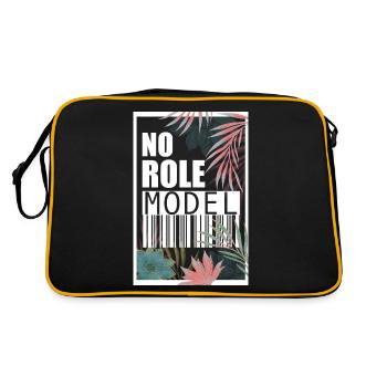 Ce n’est pas un modèle. Je ne suis pas un modèle - Sac Retro - noir/or - Dos