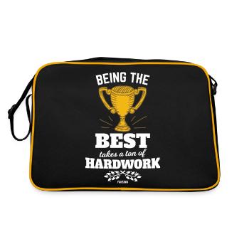 Succès du vainqueur de la Hard Work Cup - Sac Retro - noir/or - Dos