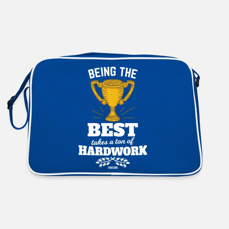 harte Arbeit Pokal Gewinner Erfolg Retro Tasche
