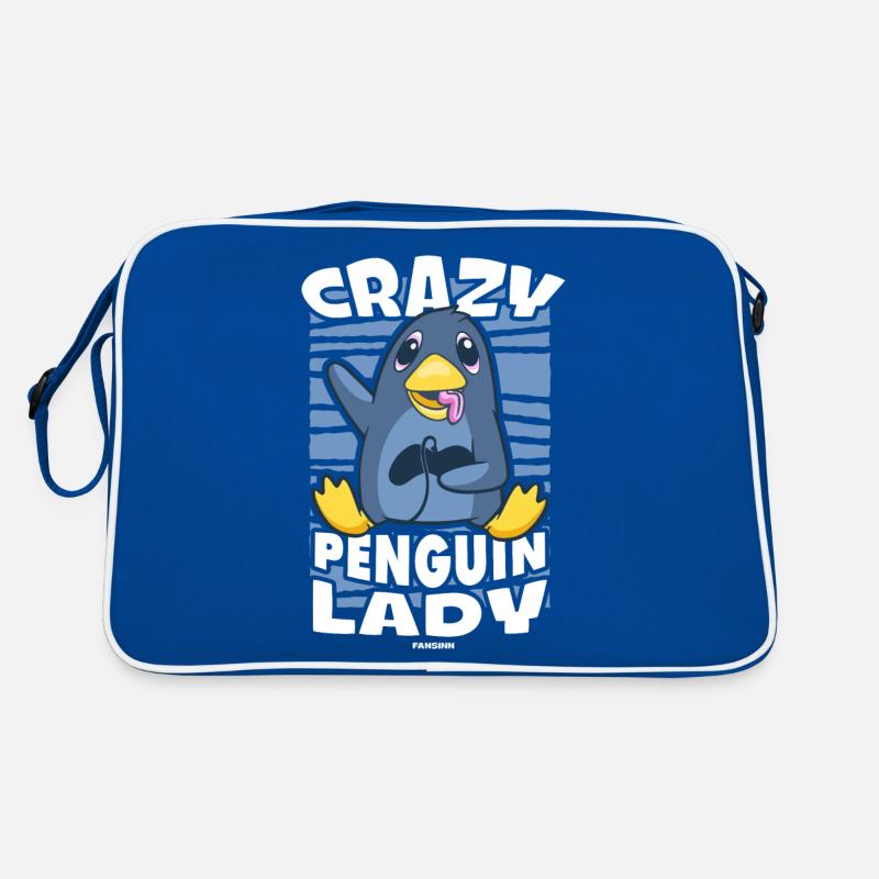 Crazy Penguin Lady Game Gaming Retro Bag