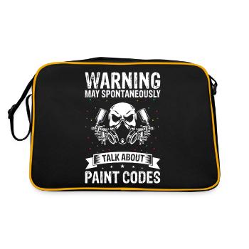 Peintre de voiture pour Peintre de voiture pour dessinateur de voitures - Sac Retro - noir/or - Dos