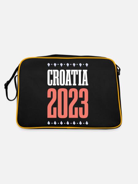 Croatia 2023 - Retro Bag - black/gold - Back