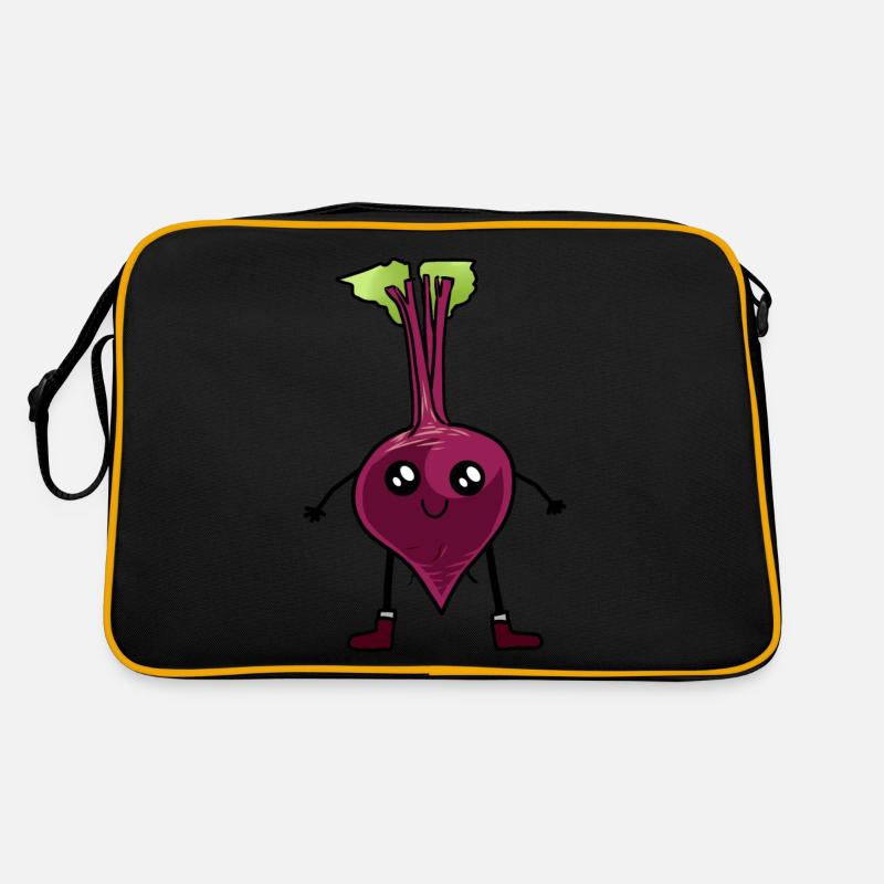 Rote Beet Gemüse Vitamine Ernte Garten Bio Retro Tasche