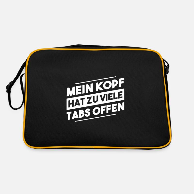 Halte den Kopf hoch und den Mittelfinger höher Retro Tasche