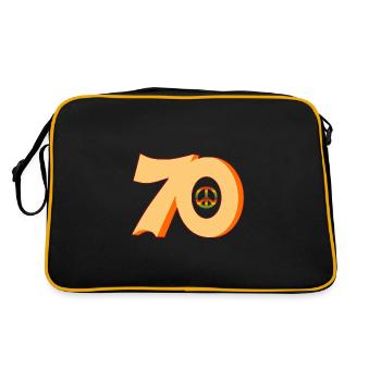 logo Années 70 - Sac Retro - noir/or - Dos