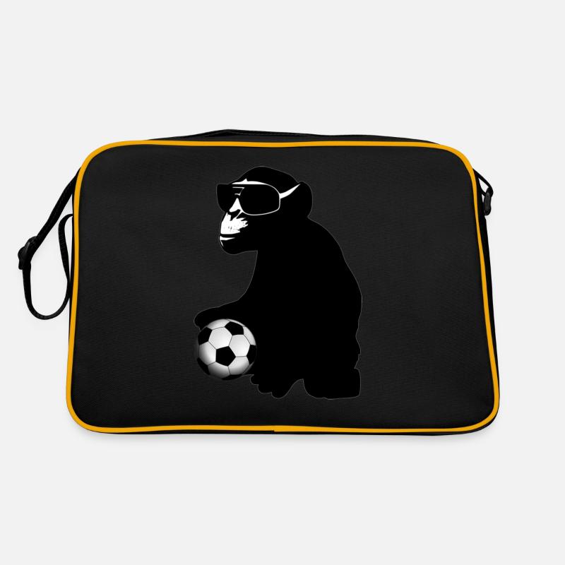 soccer monkey Retro Tasche