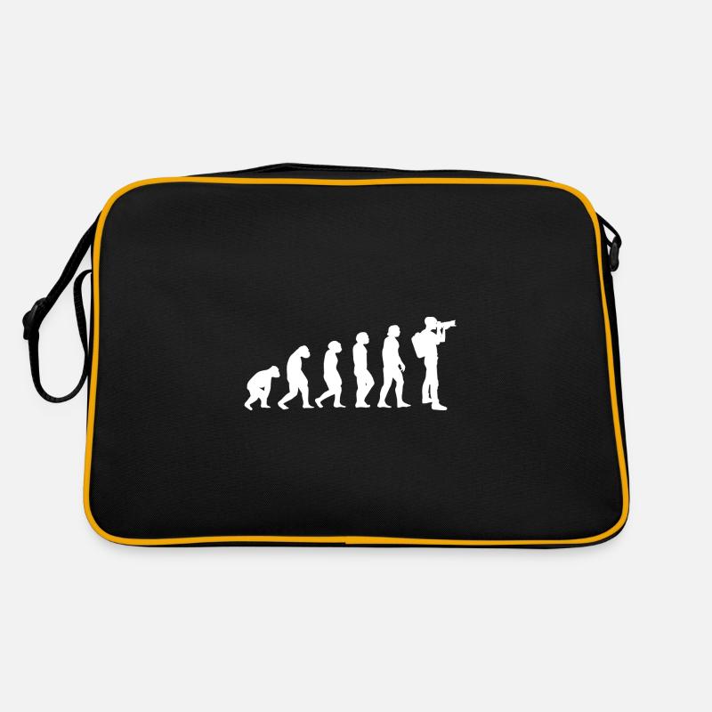 Evolution Fotograf - Retro Tasche - Schwarz/Gold
