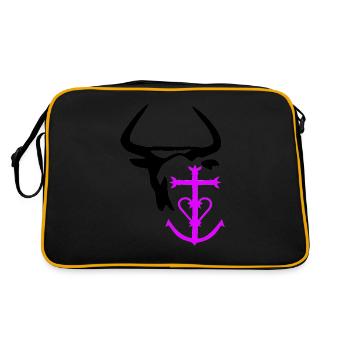 camargue - Sac Retro - noir/or - Dos