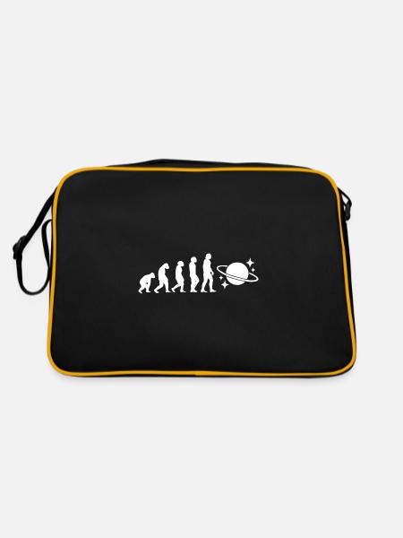 Evolution Astrolehrer - Retro Tasche - Schwarz/Gold - Hinten